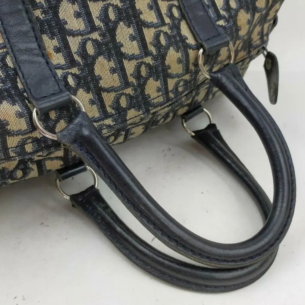 💎Authentic vintage Dior trotter canvas leather Boston bag w/original tags - Picture 3 of 16